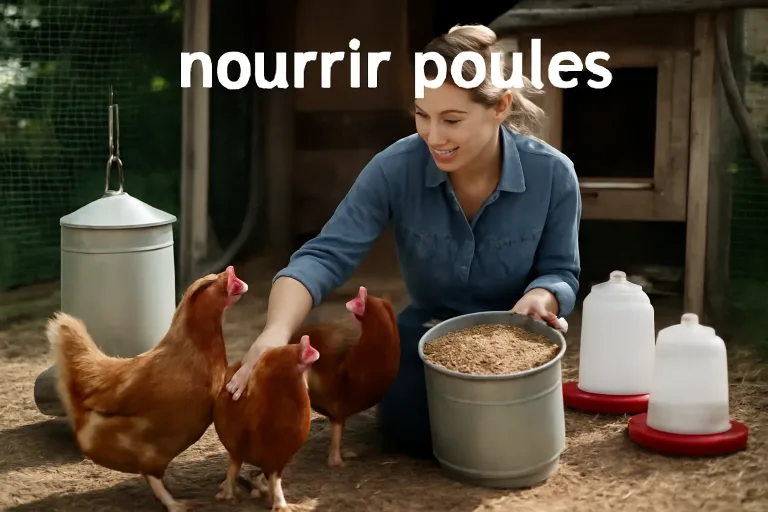 nourrir poules pendant vacances avec réserve de graines et abreuvoirs